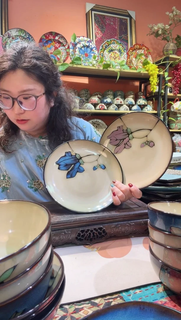 瓷片2个浅盘福利