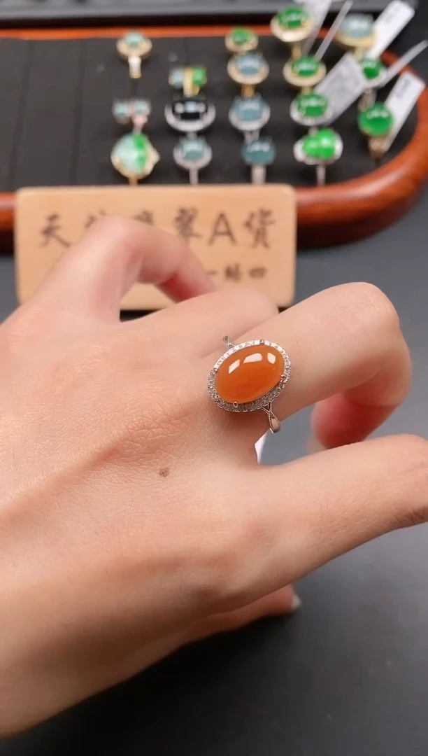 银S925镶嵌戒指翡翠111111