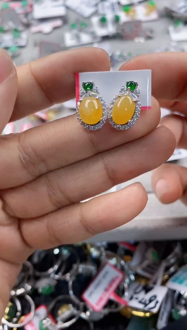 银S925镶嵌戒指翡翠999    8