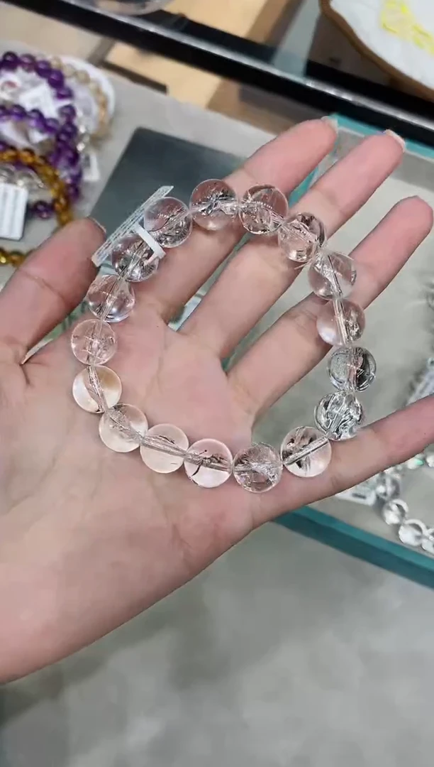 【闪购商品】水晶手串未镶嵌b5657利姆利亚阿赛12mm