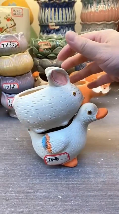 @@@陶瓷多肉花盆74+72