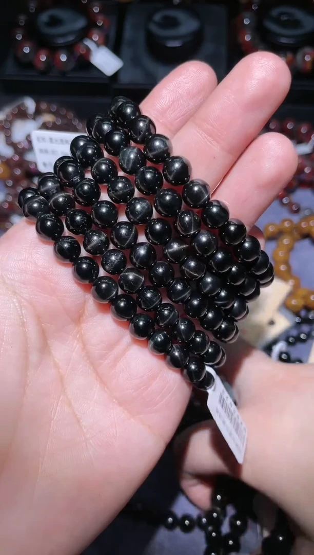 【闪购商品】辉石手链未镶嵌透辉石单圈7mm多样性发其一