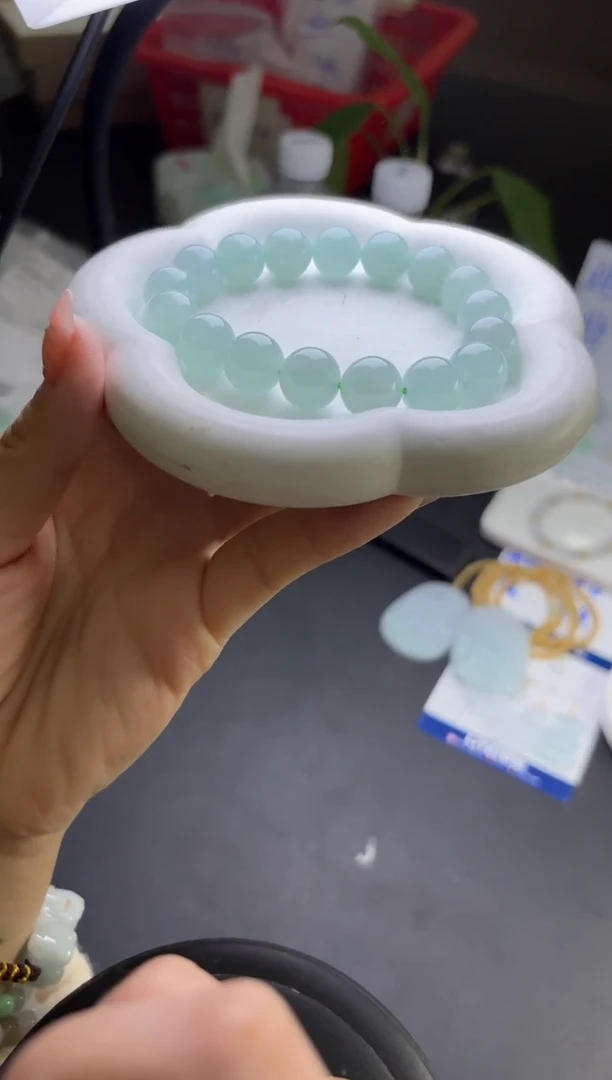 未镶嵌挂件翡翠发一件手串747