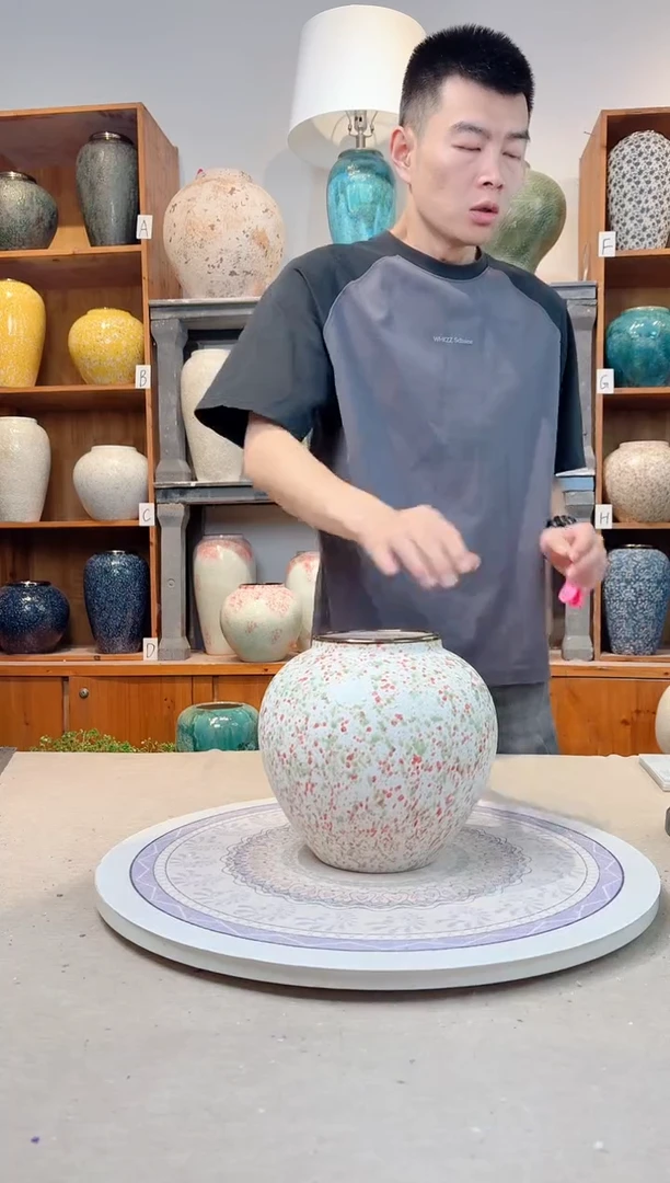 瓶孤品 瑕疵陶瓷花瓶  a730