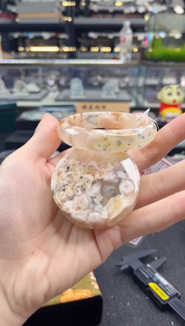 未镶嵌手镯石英质玉60圈口（赠品镯心）62333