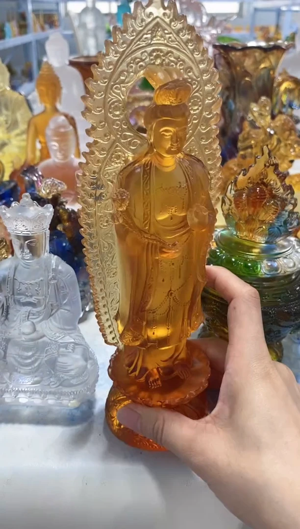 手工艺品琉璃大势至