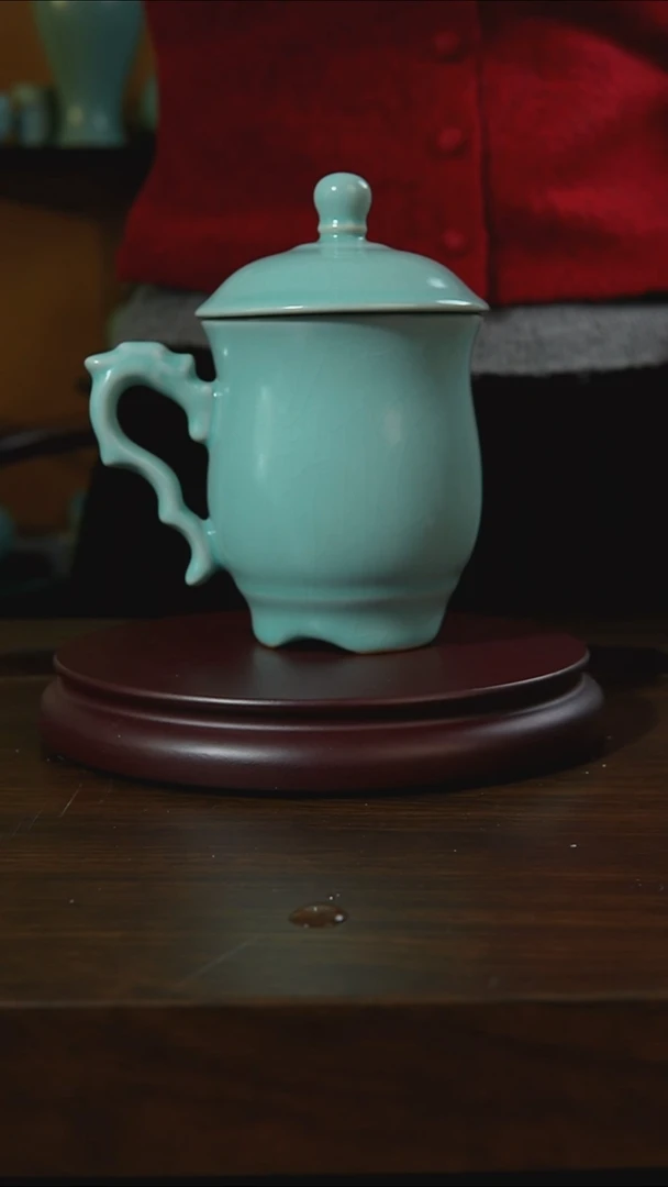 杯子瓷净**者汝州原产地原矿仿古老釉q