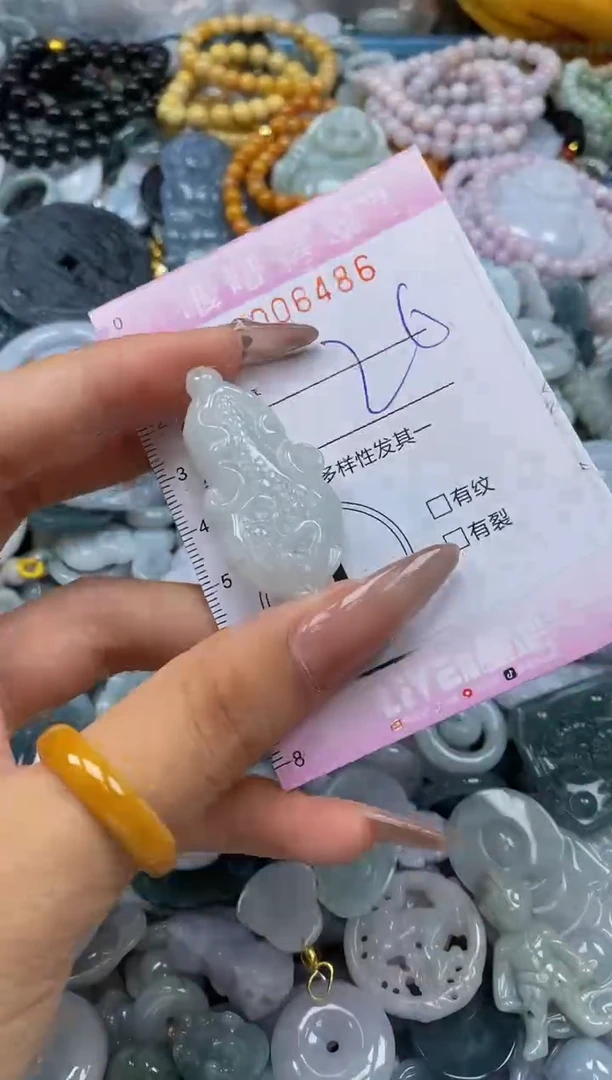 翡翠未镶嵌颈饰闪购0006486