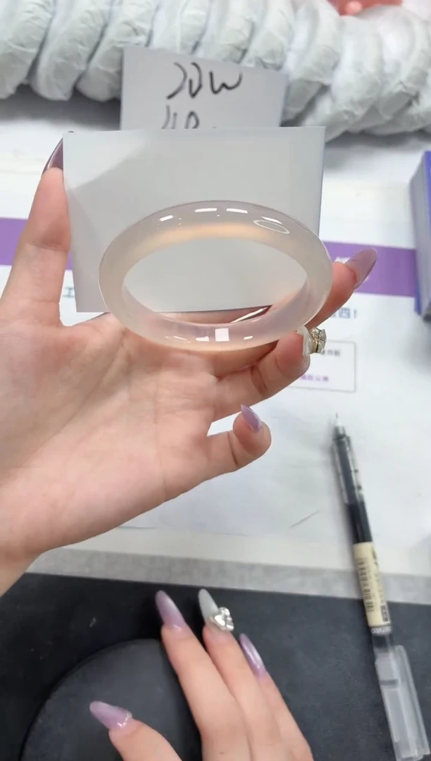 石英质玉手镯未镶嵌242-荔枝56.8