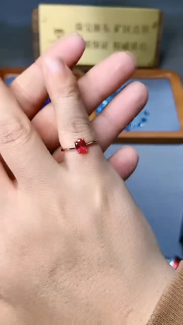 【闪购商品】红宝石戒指银S925镶嵌354