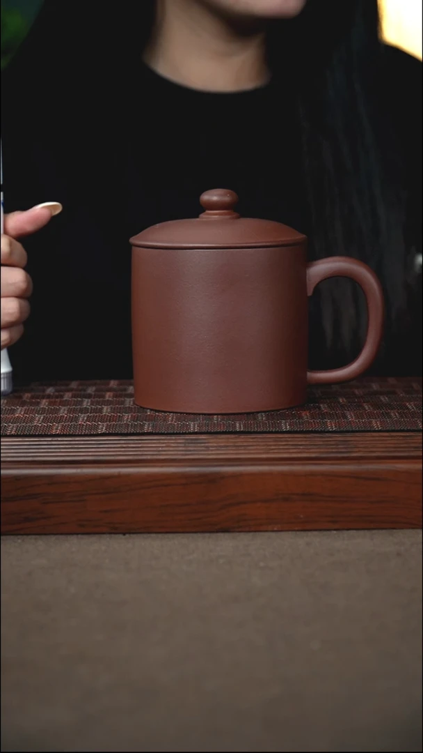 茶杯紫砂原矿底槽青老板杯 500cc
