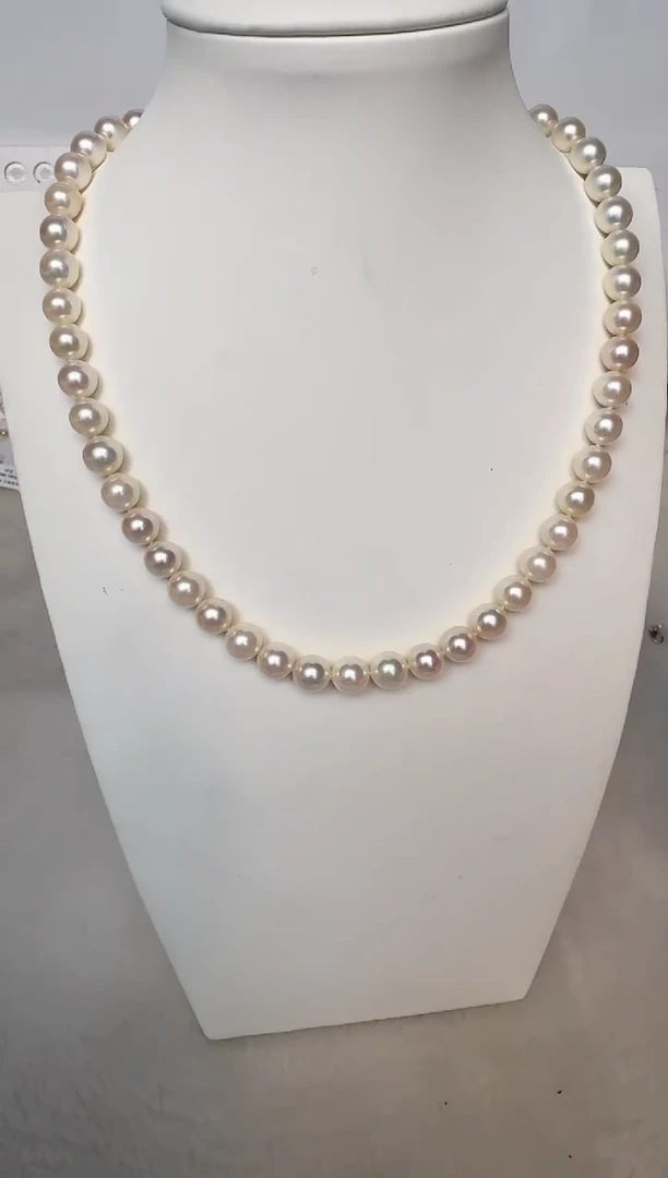 海水珍珠未镶嵌颈饰  8-9
