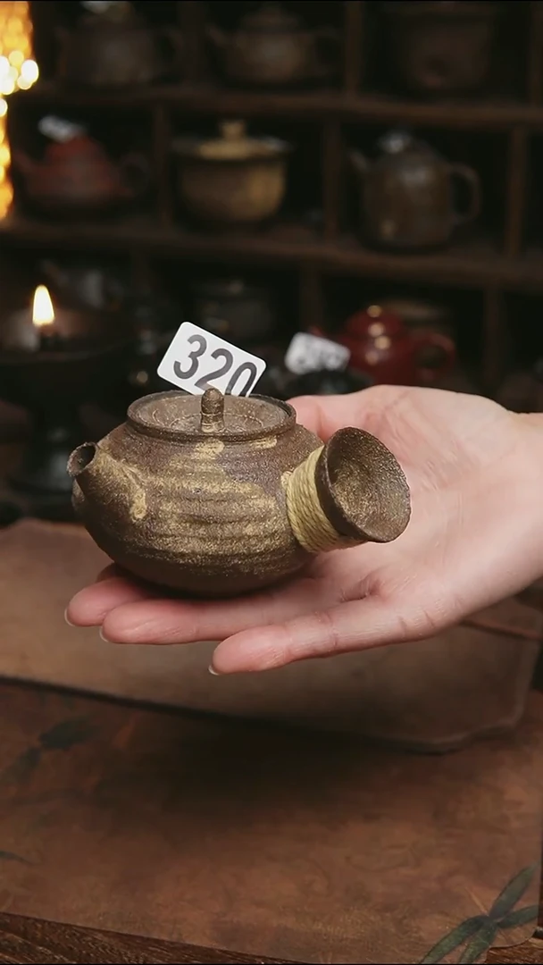 320号紫砂全手侧把茶壶140-150毫升