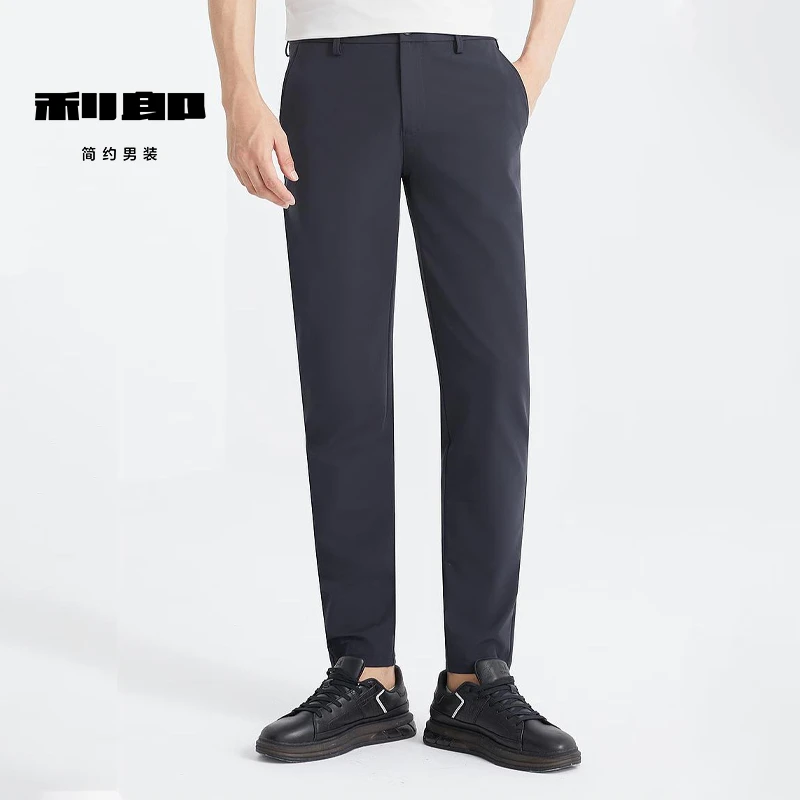 Lilanz/利郎弹力亲肤舒适透气男士休闲长裤(24CXK001) 商场同款