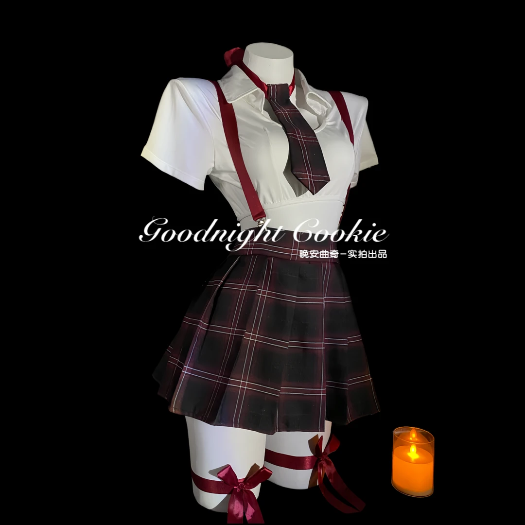 【晚安曲奇】性感睡衣学院风jk制服女仆装情侣战袍纯欲趣味cos服女