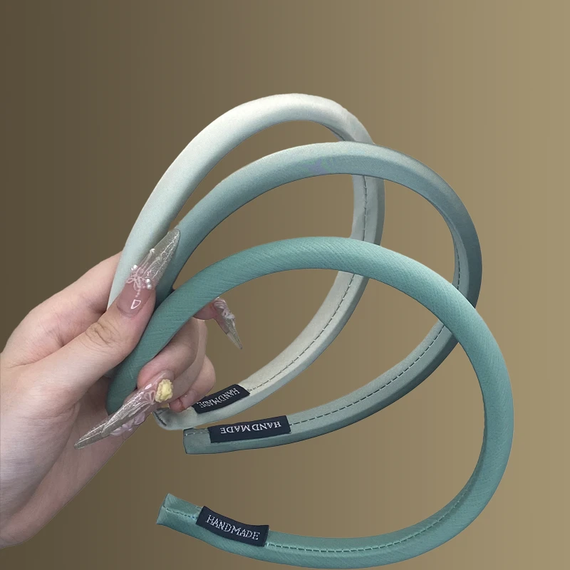 马卡龙色海绵发箍女高颅顶洗脸发捆夏季百搭外出发卡2025新款头箍