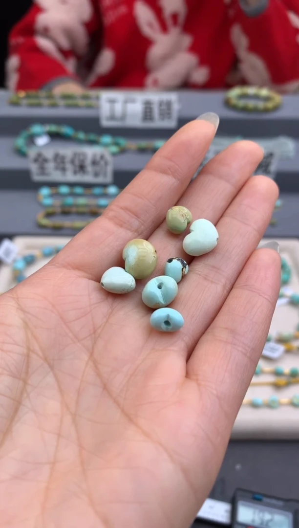 未镶嵌绿松石单珠（定制）茜.C96