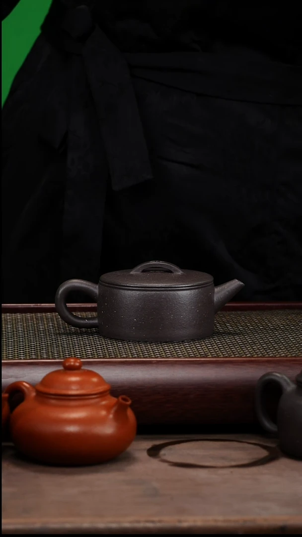 【闪购商品】紫砂茶壶全手零添加天青汉瓦壶