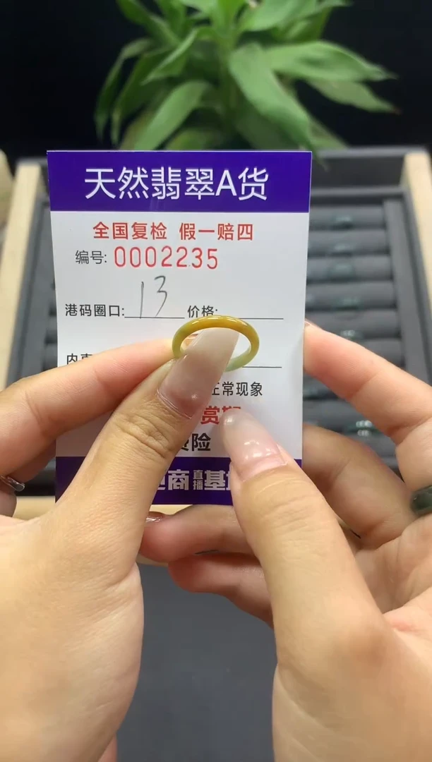 未镶嵌戒指翡翠天然  2235