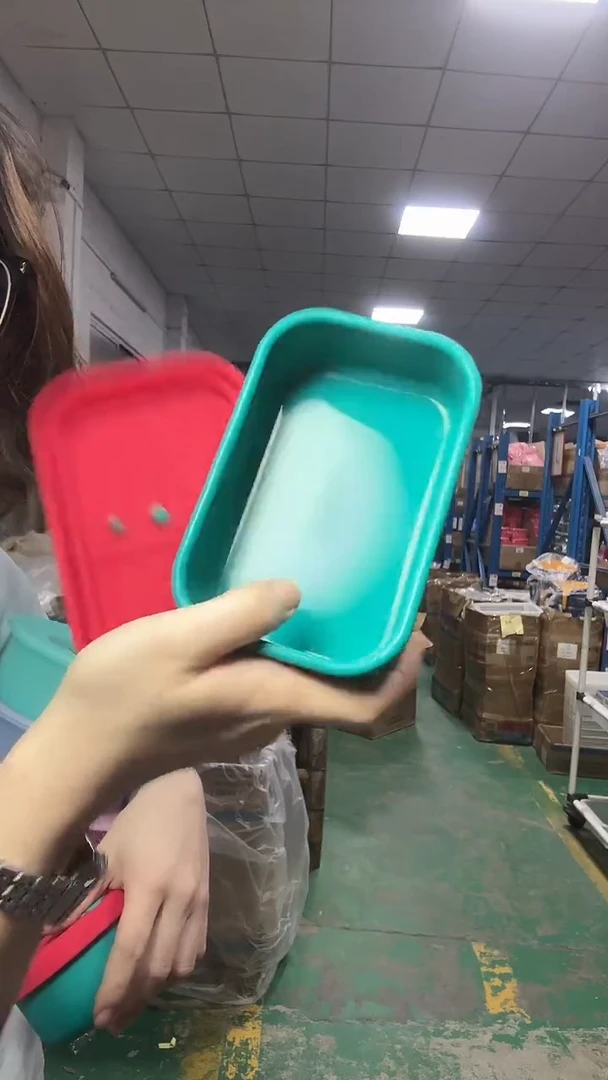 硅胶HX-绿底红盖-300长方波浪盒