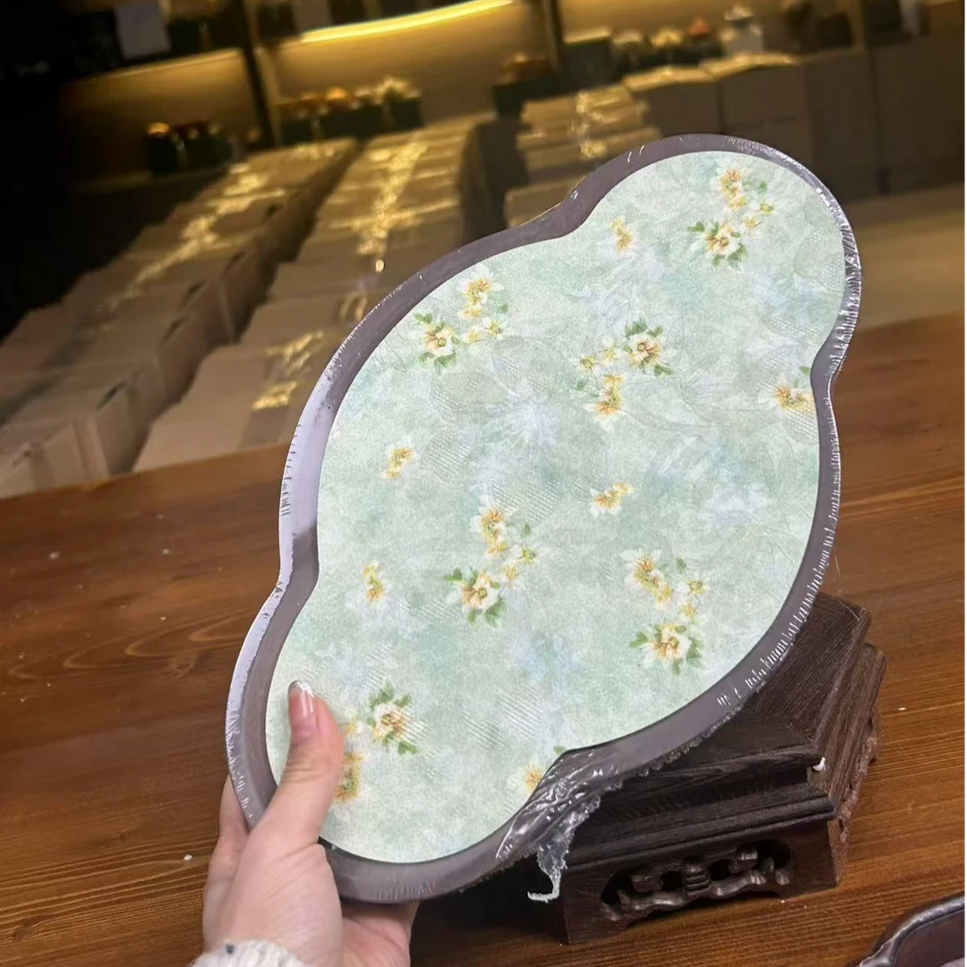 绸缎布艺海棠造型壶承