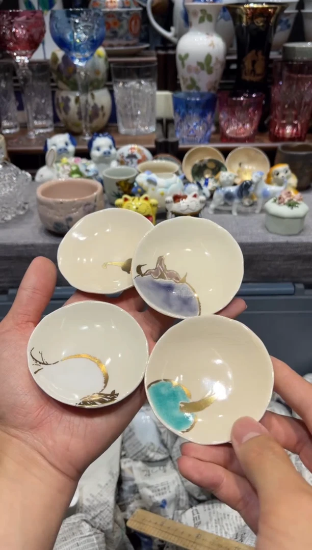 瓷片全新手绘蔬菜小碟