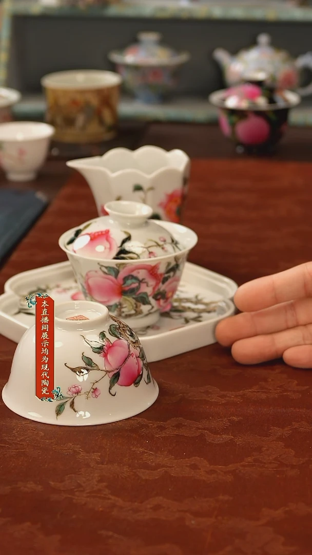 瓷片清*园景德镇手工手绘精美陶瓷1