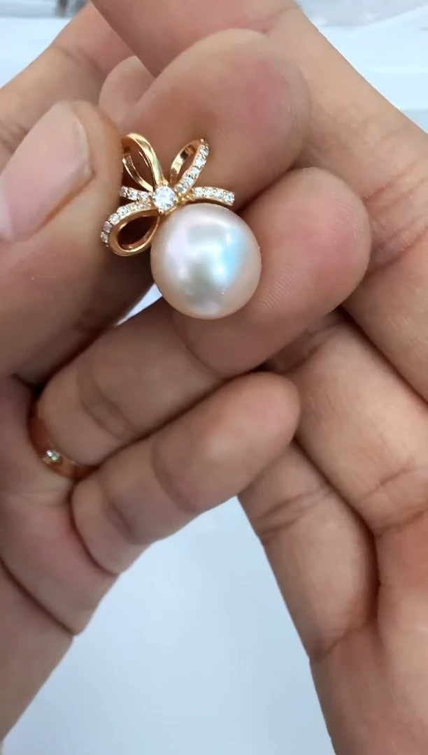 【闪购商品】海水珍珠颈饰银S925镶嵌吊坠