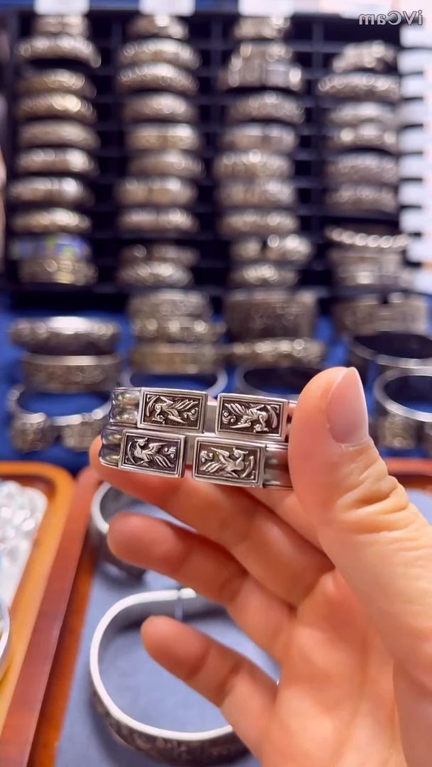 无足银凤凰如意童镯