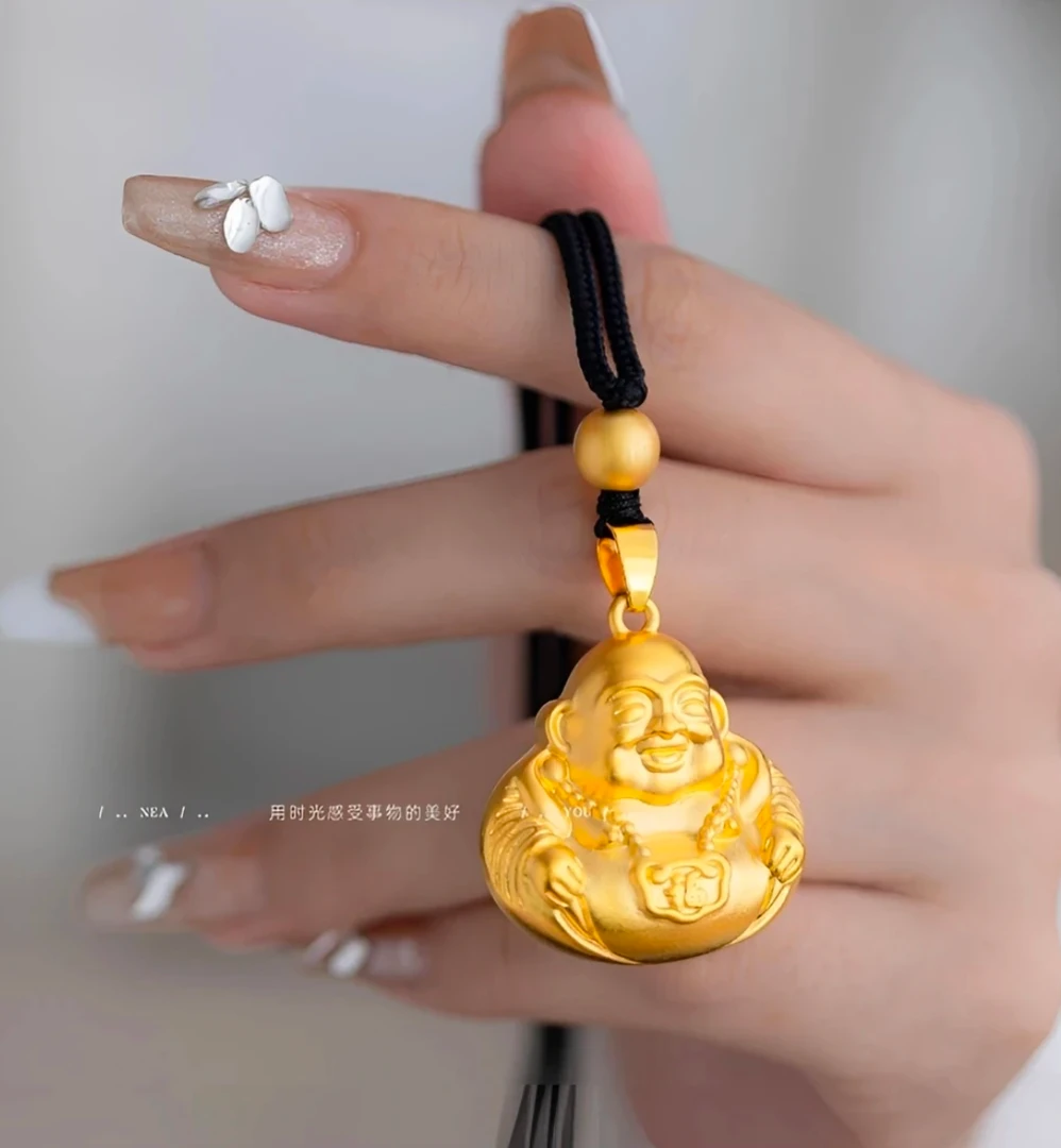 合金吊坠 （抖音好物）大肚弥勒佛吊坠新款百搭潮流时尚饰品