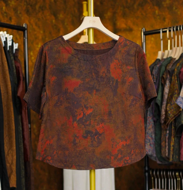 【赤霞】国风复古新中式气质百搭新款上衣女560