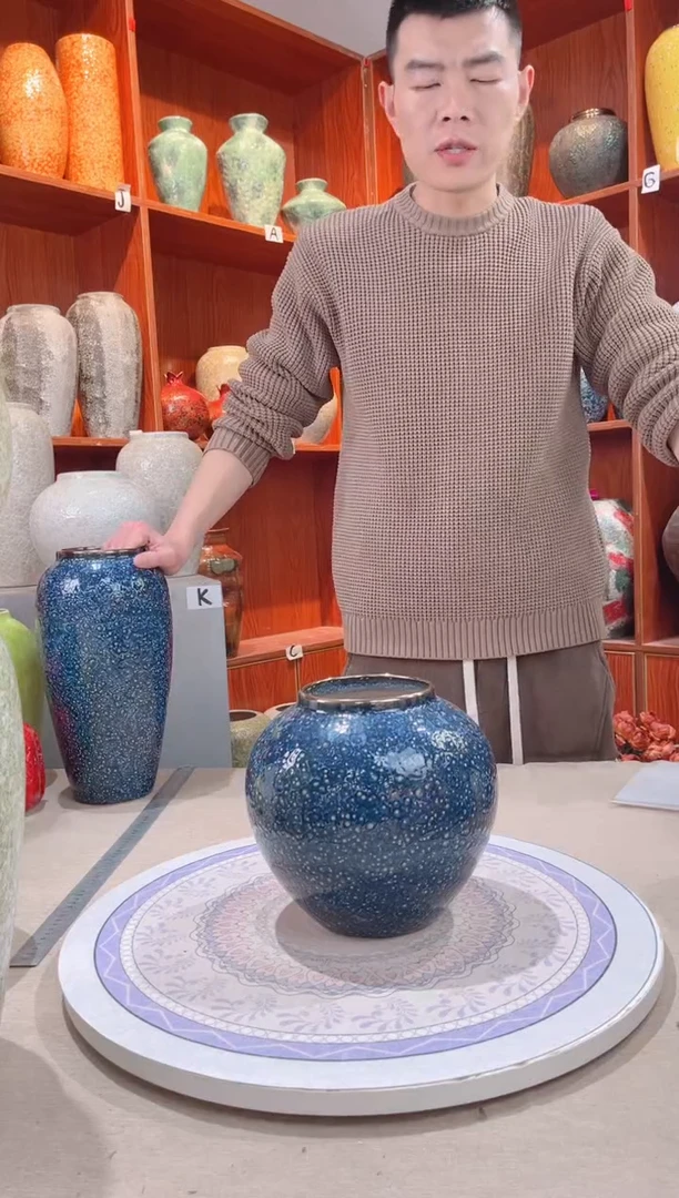 【闪购商品】瓶精品陶瓷花瓶 无花 紫水晶小号