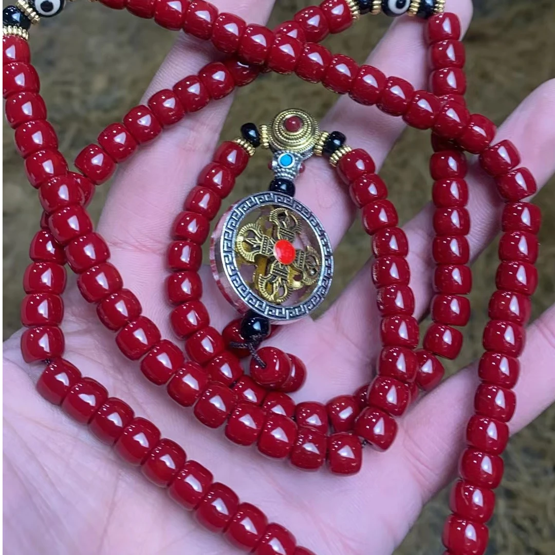 玛瑙红带配饰长串（杰起臻选）