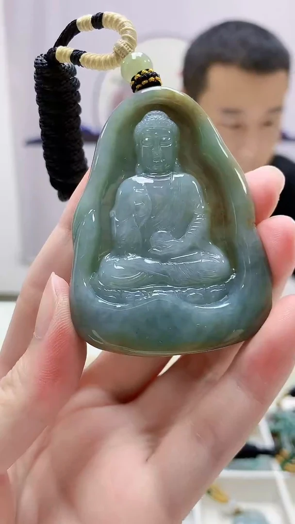 定制翡翠未镶嵌4898zm-毛货挂件38