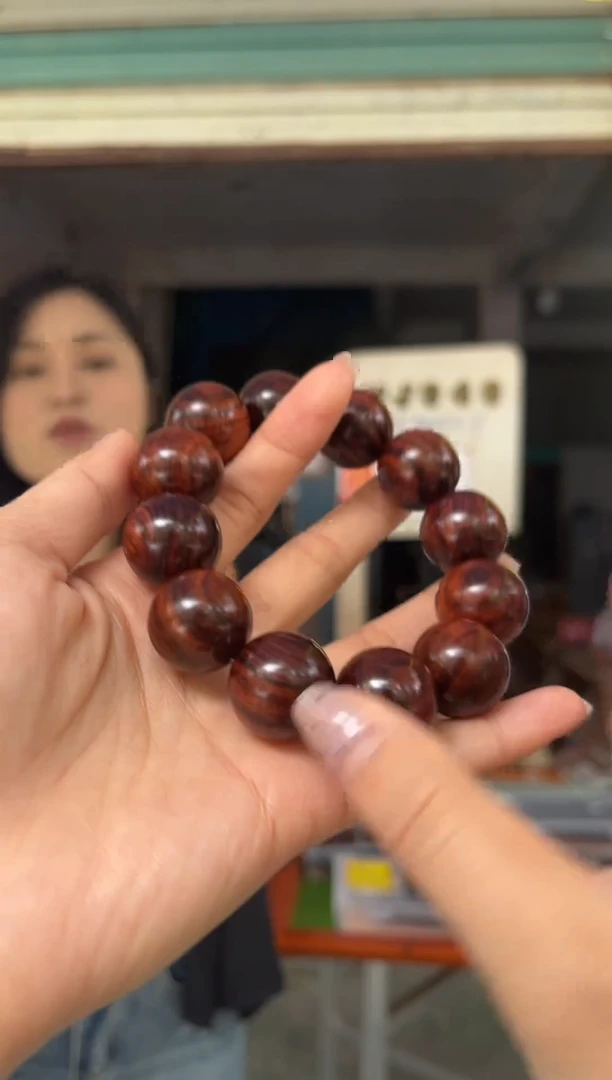 黄花梨/降香黄檀2.0十月田海南黄花梨紫油梨手串
