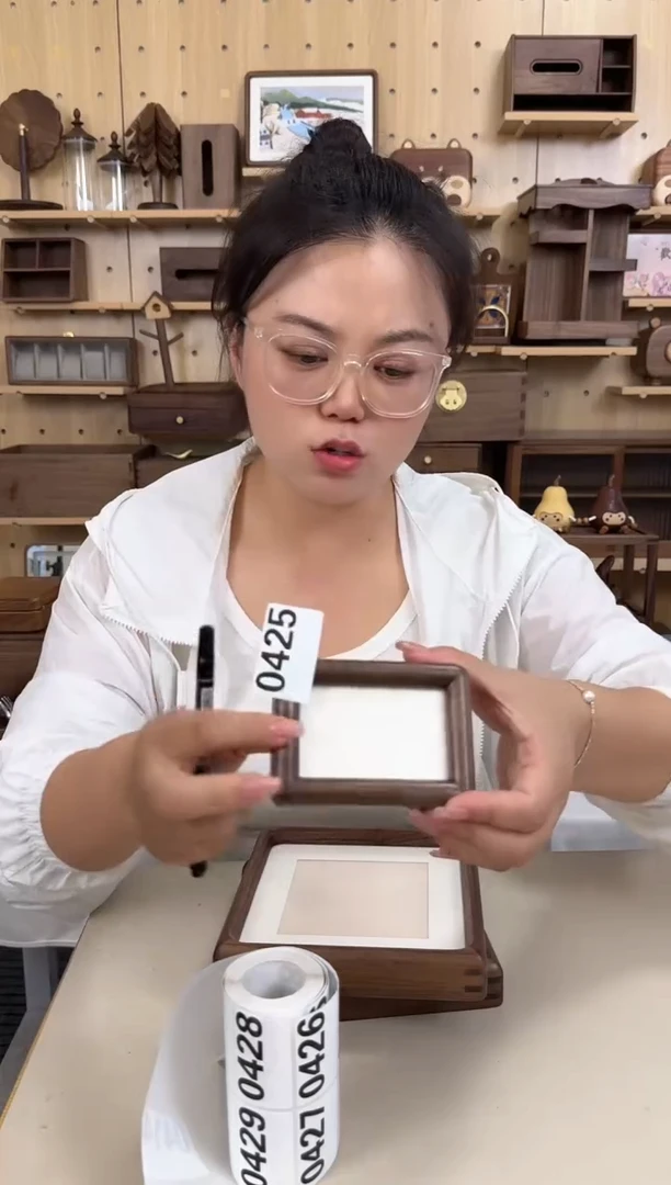 木娜***样425号3寸北美黑胡桃相框微瑕
