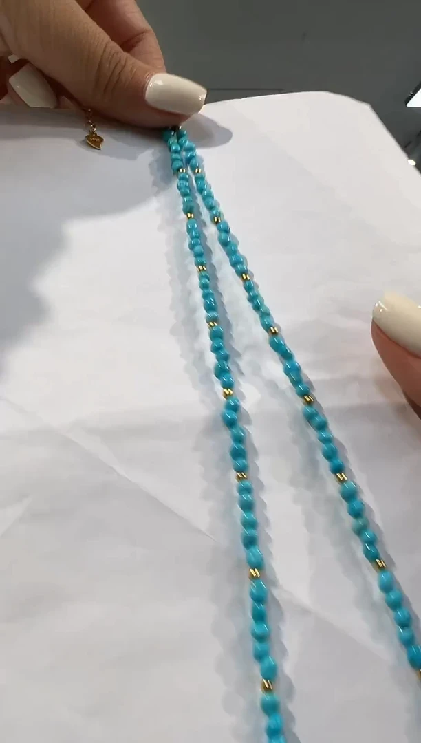 【闪购商品】绿松石项链银S925镶嵌发货一件