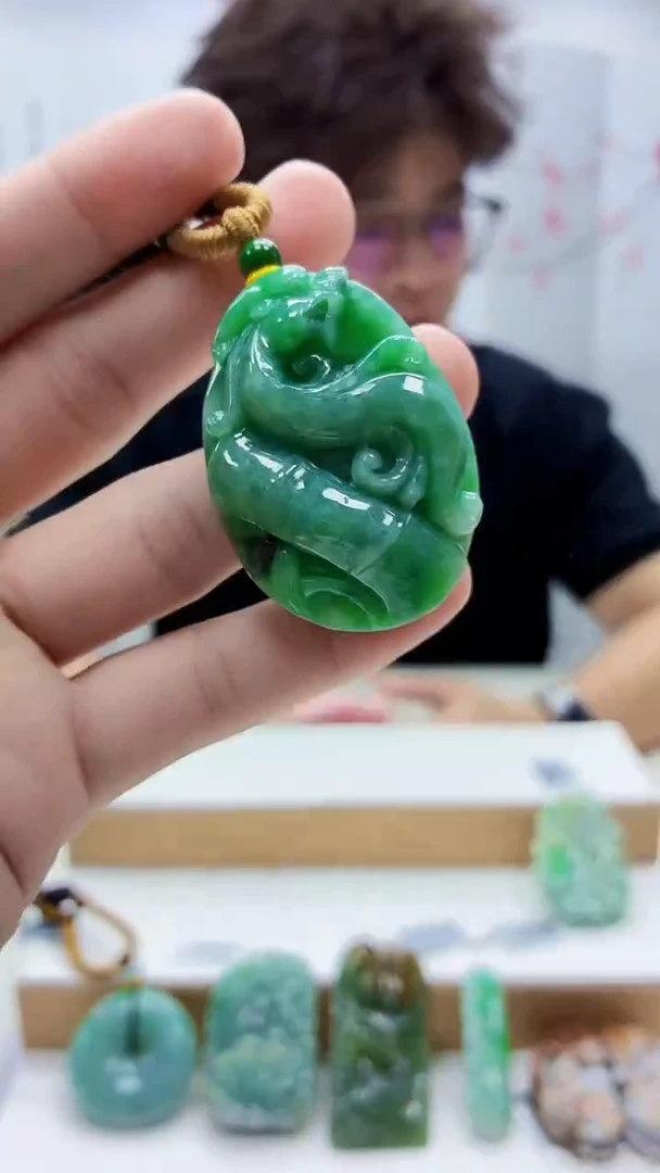 未镶嵌定制翡翠4688bb-毛货挂件8