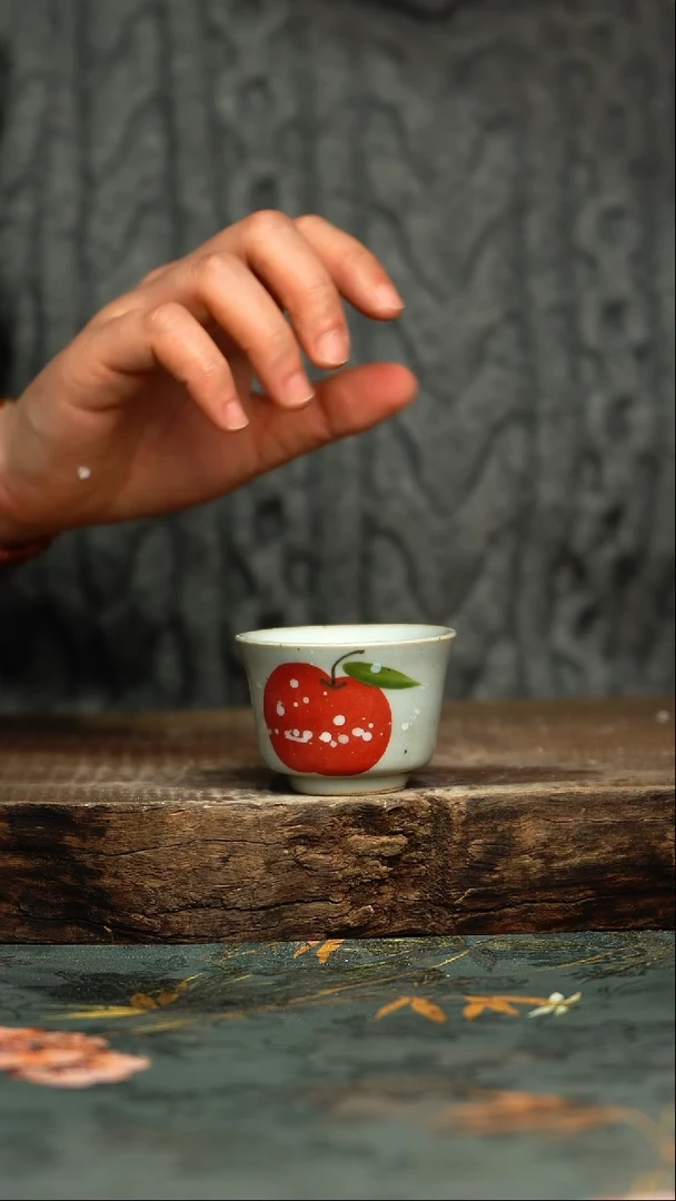 【闪购商品】杯釉下彩手工手绘同款陶器