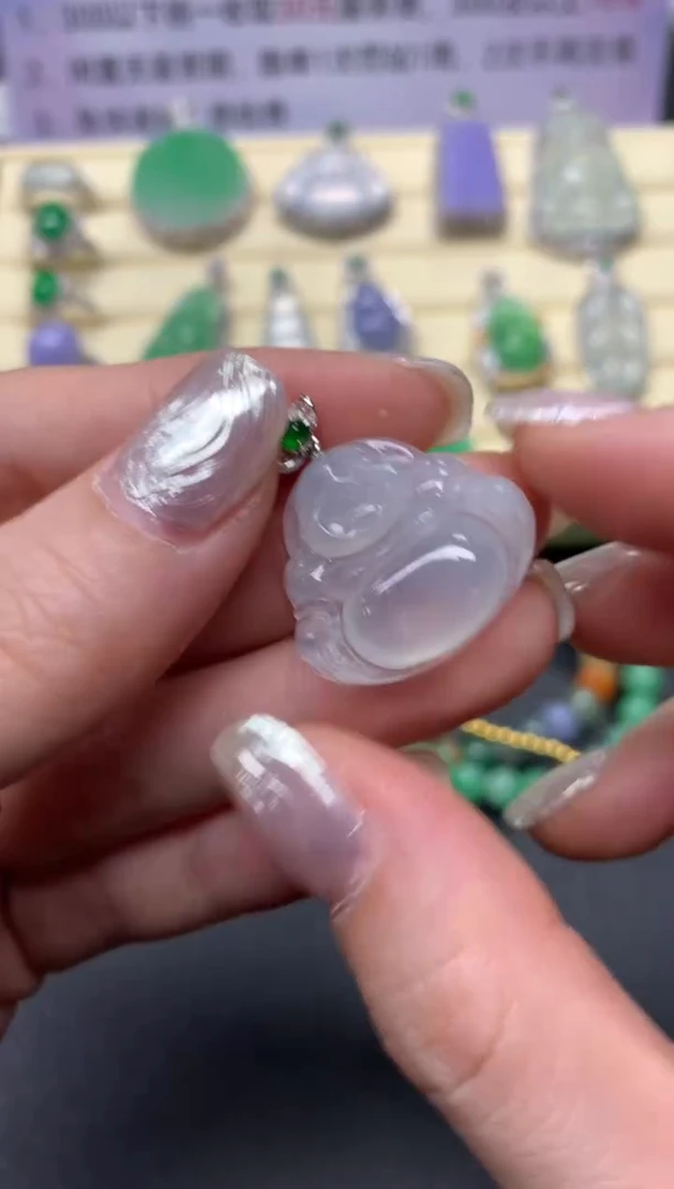 【闪购商品】翡翠吊坠(不含链)18K金镶嵌吊坠|3300+330