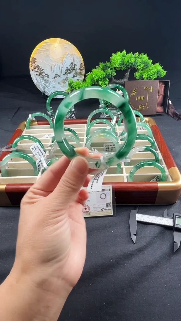 未镶嵌手镯石英质玉（非洲翠）真品上等纯天然非洲翠玉手镯石英质玉