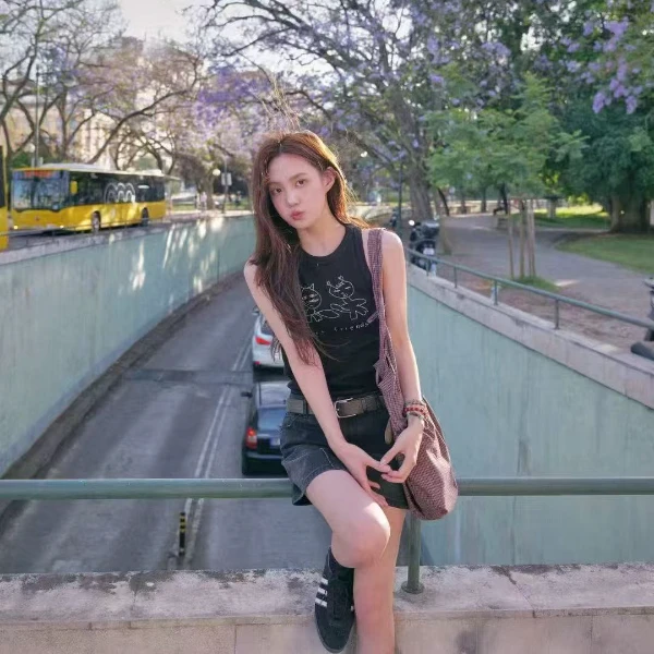 SPELLEDIT 2025秋季新品 时尚印花修身好朋友背心 正品 NO退NO换