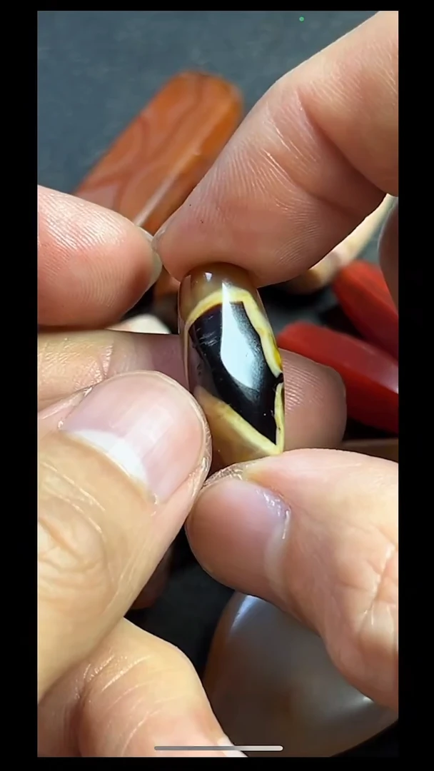 玛瑙/玉髓吊坠(不含链)未镶嵌pz803-53老珠子