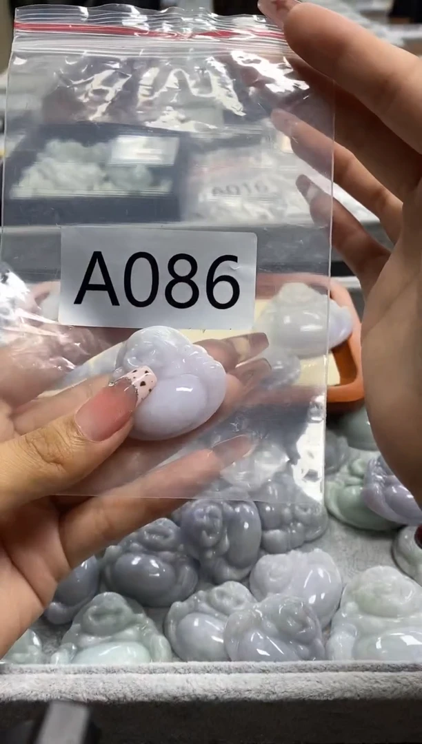 翡翠未镶嵌颈饰a086天然缅甸A货翡翠