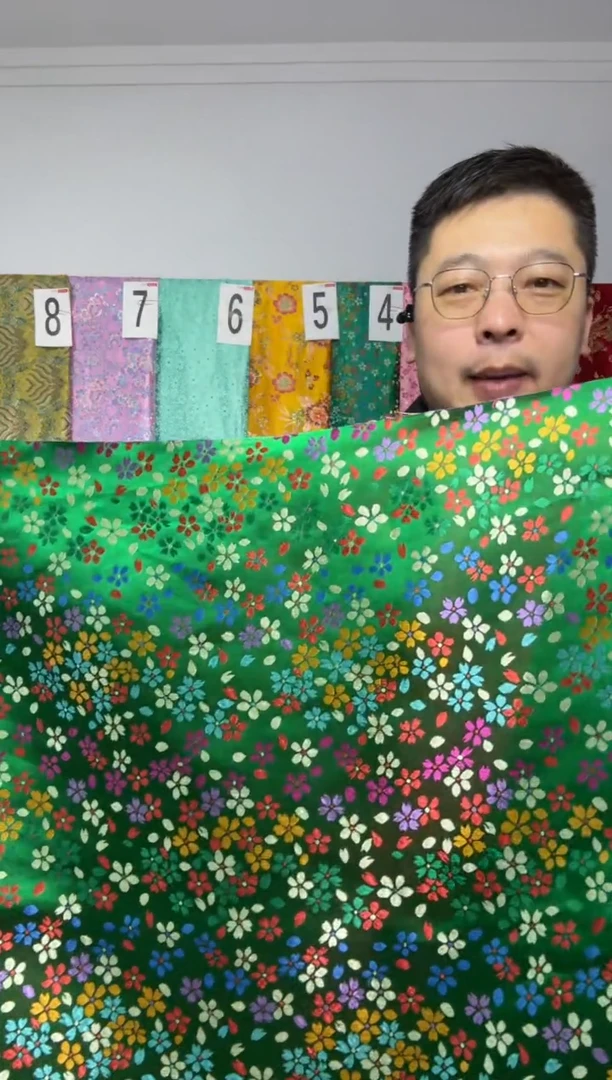 混纺织锦缎布头长度60