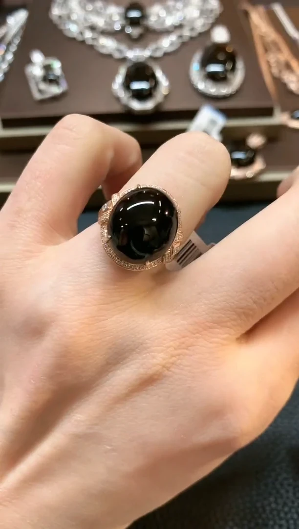 【闪购商品】翡翠戒指18K金镶嵌b300不退换