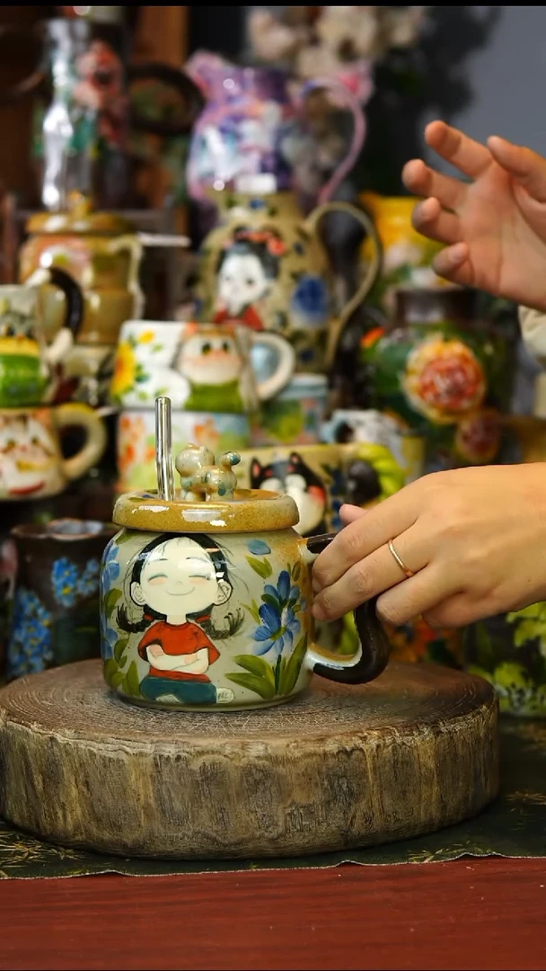 陶瓷239景德镇手工手绘釉下彩