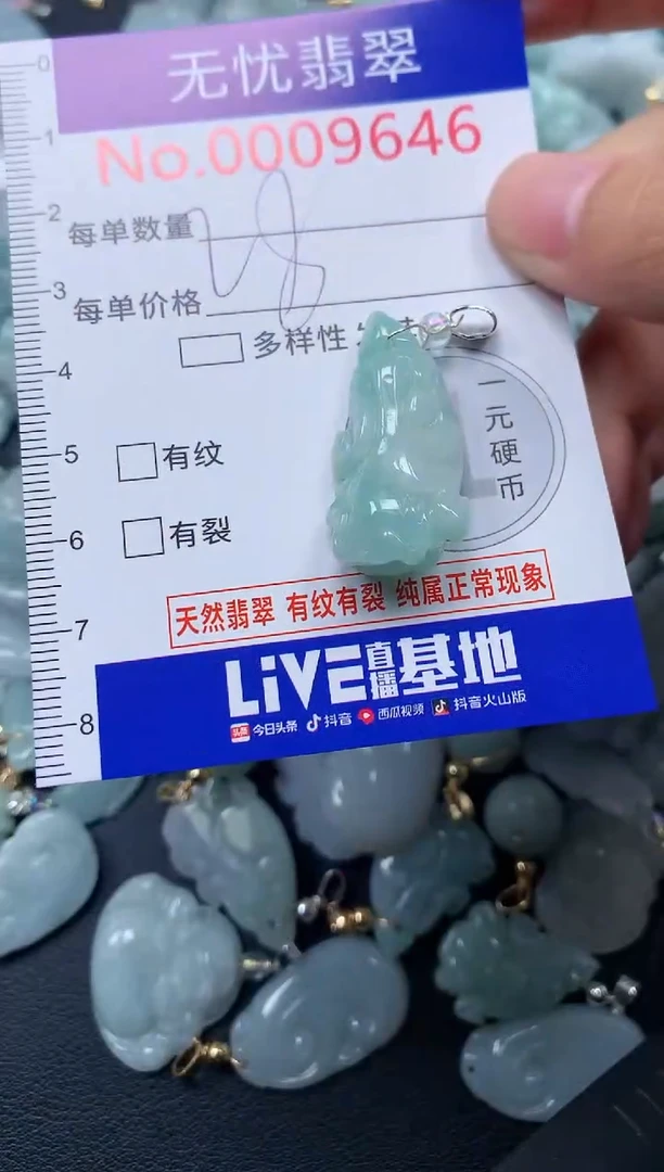 颈饰未镶嵌翡翠9646