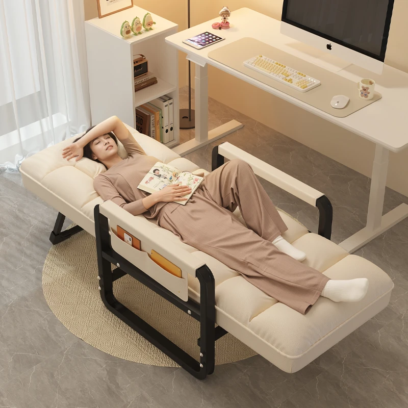 躺椅可躺可坐可睡折叠椅办公室午休椅靠背椅懒人休闲椅2025新款