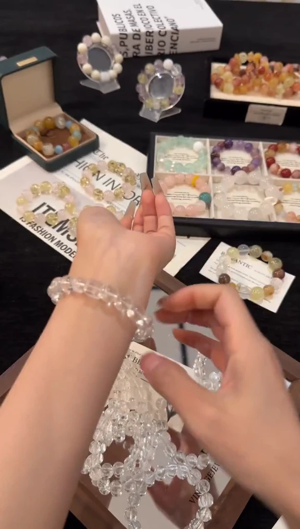 合金手链水晶白阿赛x3083